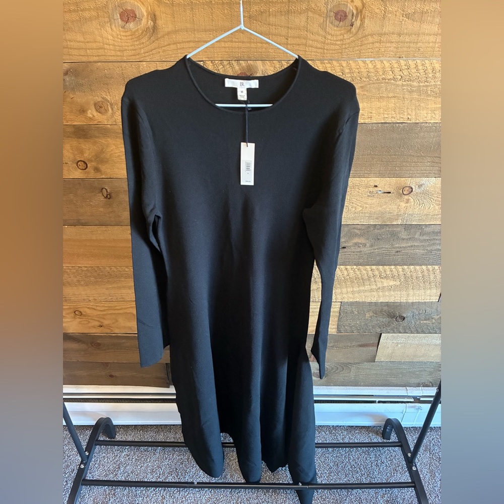 Banana Republic Elegant Black Long Sleeve Dress